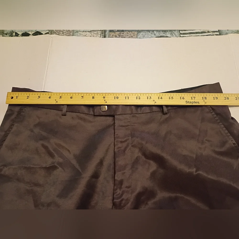 Cigar Couture Elegant Men's Chocolate Brown Suit Cargo Pants Blazer 2XL Pants 40